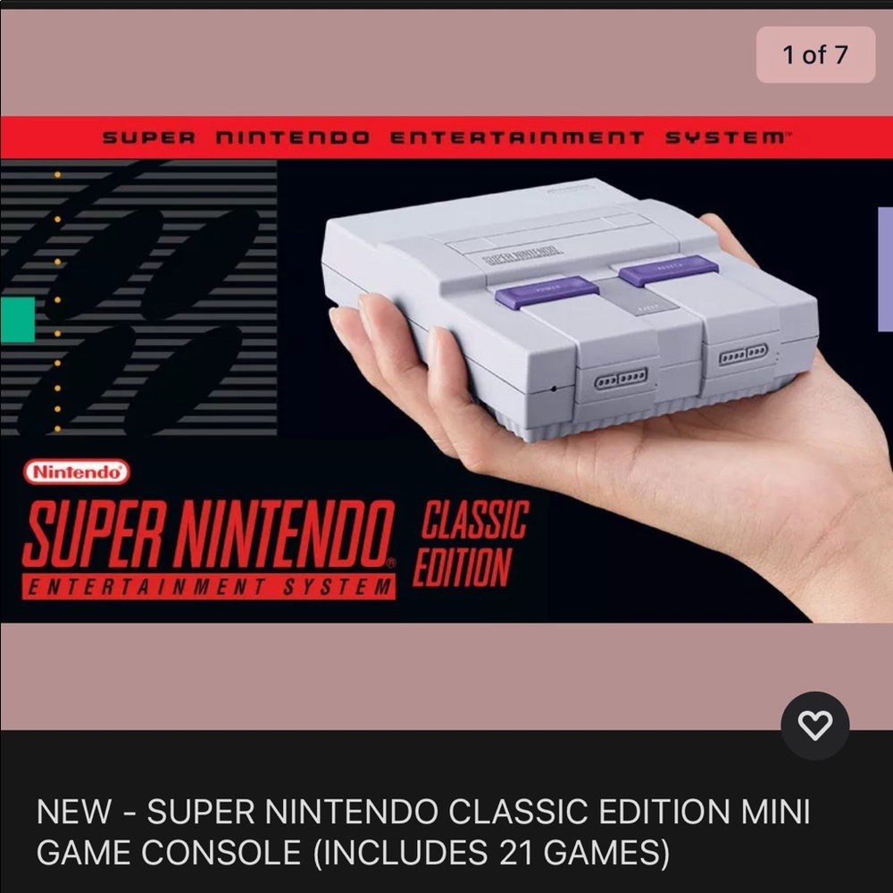 SUPER NINTENDO CLASSIC EDITION MINI GAME CONSOLE